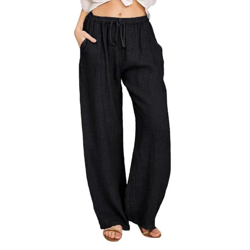 Loose Cotton and Hemp Casual Pants